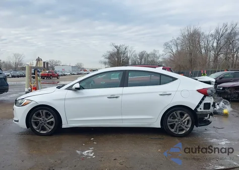 2017 Hyundai Elantra Limited из США, поврежденный, VIN 5NPD84LFXHH123823